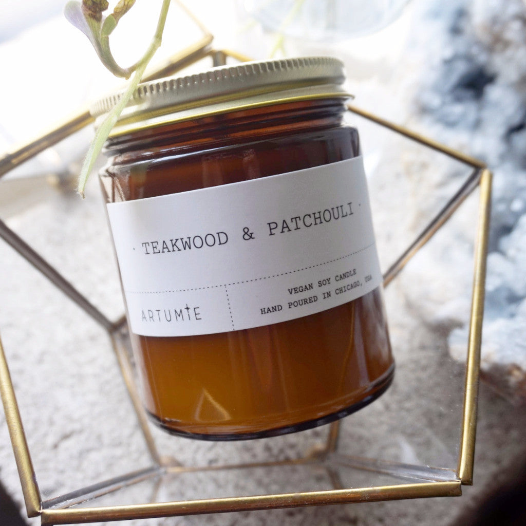 Teakwood & Patchouli 9 oz Soy Candle