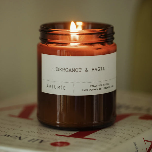 Bergamot & Basil 9 oz Soy Candle